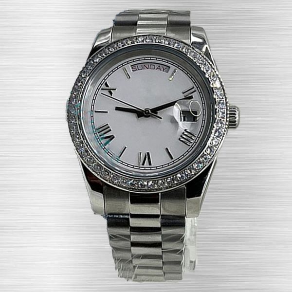 

diamond automatic watches for men busines watch made of premium stainless steel blue wristwatch needle sapphire lens deep waterproof valenti, Slivery;brown