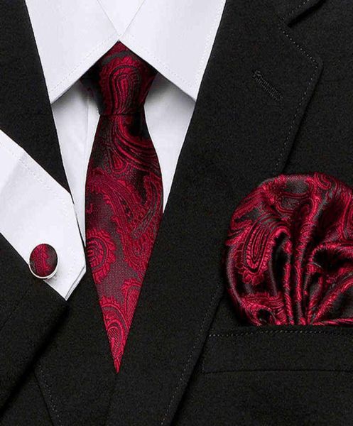 

mens tie 100 silk red plaid print jacquard woven tie hanky cufflinks sets for formal wedding business party postage y125712357, Blue;purple