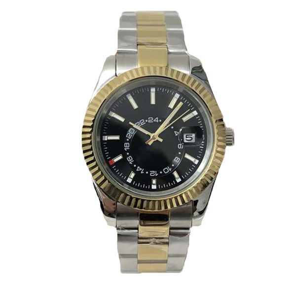 

mens movement watches luxury watch 40mm luminous sapphire stainless steel folding buckle waterproof perpetual wristwatches dhgate montre de, Slivery;brown