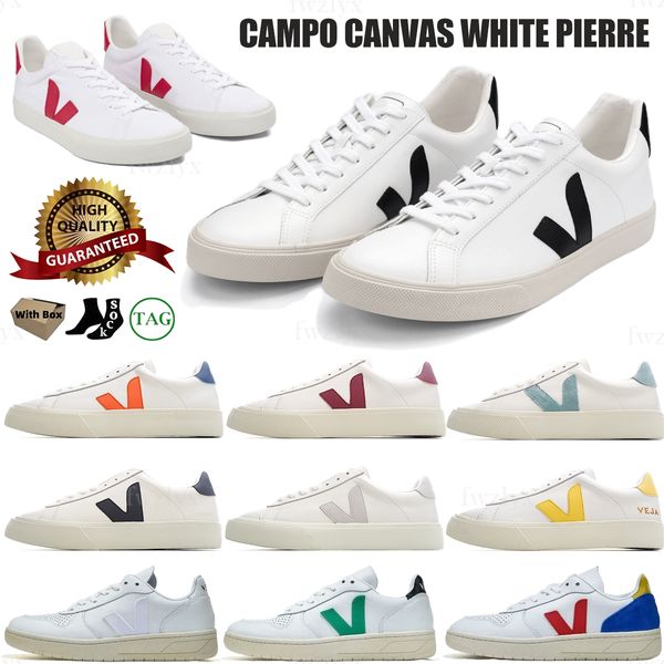 

veja womens shoes mens sneakers campo running shoe vejas campo canvas white pierre white couples vegetarianism style original stitching lace