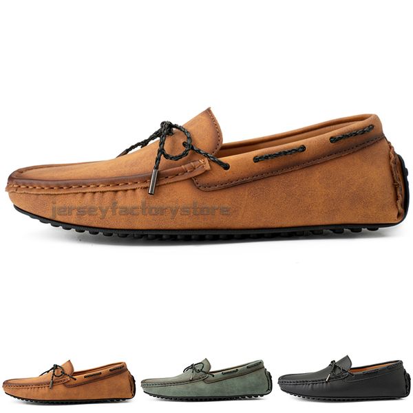 

fashion mens casual shoes drive comfortable breathable daily men leather scrub hundred leisure black slip on man lazy overshoes sneakers jog