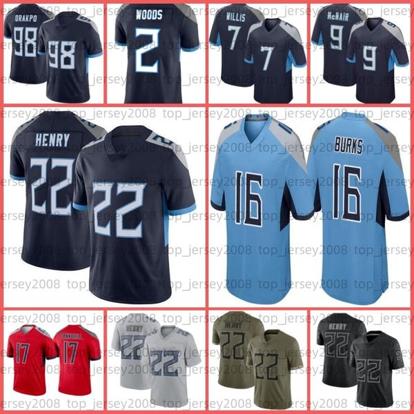

will levis football jersey treylon burks peter skoronski derrick henry ryan tannehill jeffery simmons kevin byard andre dillard malik willis, Black;red