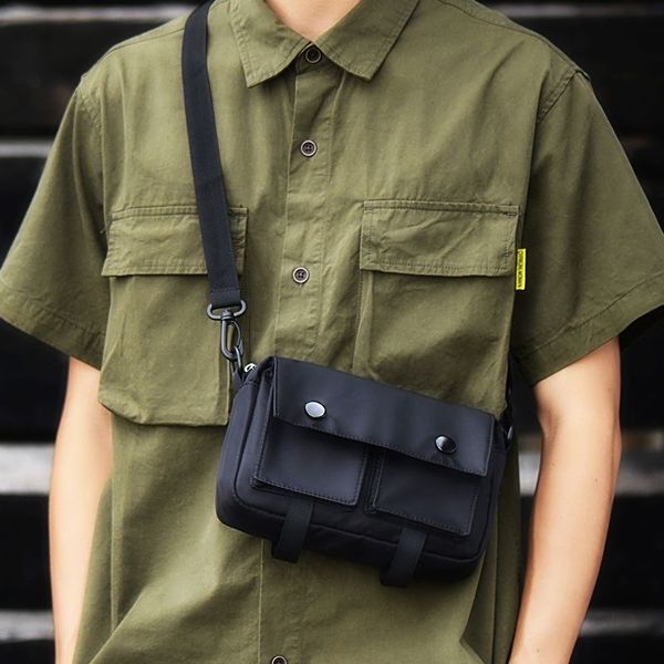 

hip hop tactical vest chest bag waist bags satchel male casual crossbody bag single shoulder backpack ins tide brand hanging bag small