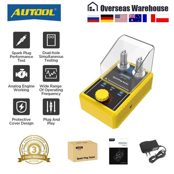 

automotive repair kits original autool spt101 car spark plug tester ignition testers 220v 110v automotive diagnostic tool 2 holes spark plug