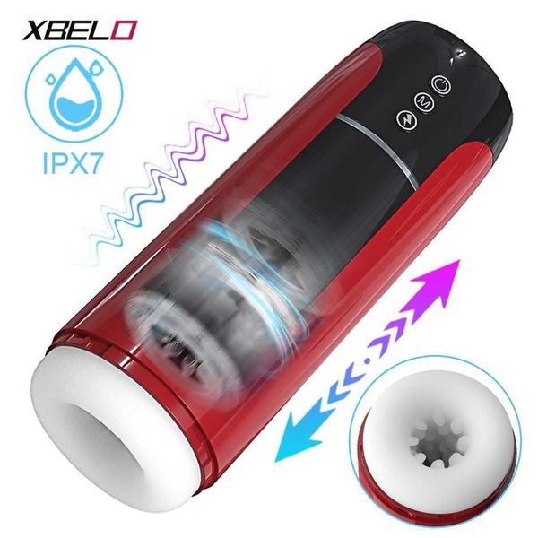 

new automatic male masturbator inner telescopic vibration blowjob masturbation cup toys for men goods ipx7 waterproof 70% outlet store sale