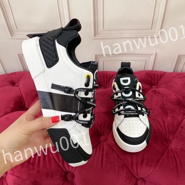 

women's youth fashion shoes men's leather training shoes women's men's fashion fashion casual sports shoes, Black