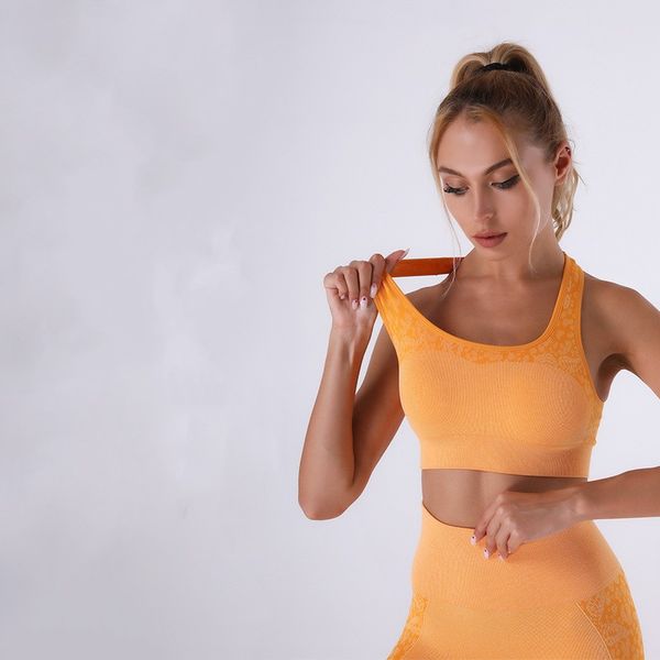 

yoga tank female cross sling sports underwear running fitness sports quick dry bra