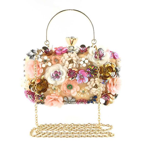 

handbags women flower clutch evening bags wedding purses bridal handbags party dinner bag rhinestones handmade style purse