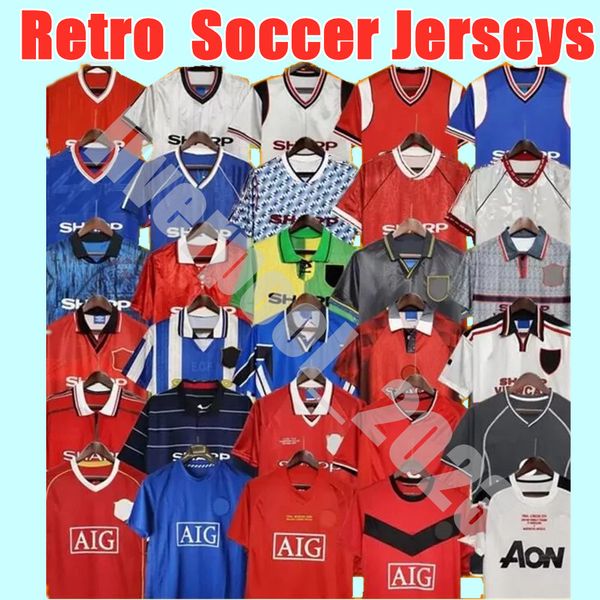 

rooney soccer jerseys retro beckham ronaldo giggs scholes manchesters 00 01 02 03 04 05 06 07 08 09 10 2006 2007 cantona keane veron solskja, Black;yellow