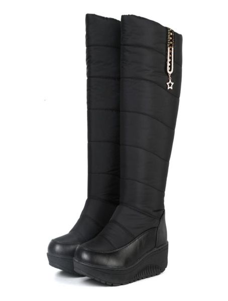 

boots warm fur plush down snow boots women winter mother shoes waterproof comfortable women039s knee high boot black red plus s7608726