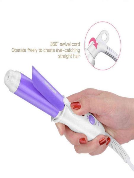

110240v portable travel electric mini hair curler curling iron fast small tourmaline ceramic wavy tong magic hair styling tool 219705534