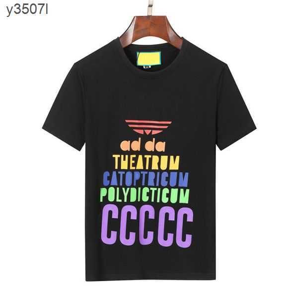 

fashion t shirts mens designers tees apparel man s casual chest letter shirt luxurys clothing street sleeve clothes e1lc, White;black