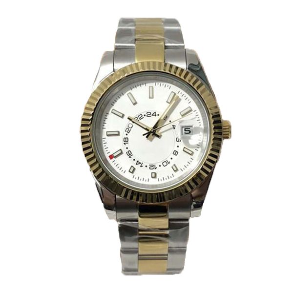 

watch women luxury men brand watches 40mm automatic luminous sapphire 2813 movement waterproof diamond fashion business sky dweller watch dh, Slivery;brown