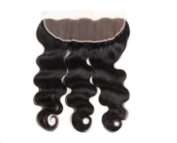 

13x4 ear to ear hair closure body wave and straight 100 human hair lace frontal remy hair closure pure black color 820inch4110362, Black;brown