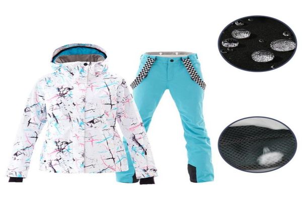 

skiing suits smn ski suit women winter waterproof breathable warm snowboar 2208234805584