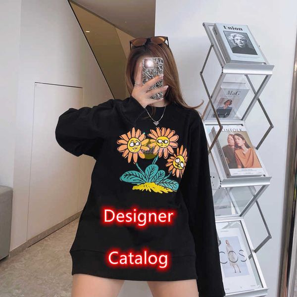 

designer clothing women cotton hoodie luxury brand men's pullover sweater streetwear oversized jumpers sweatshirts, Black
