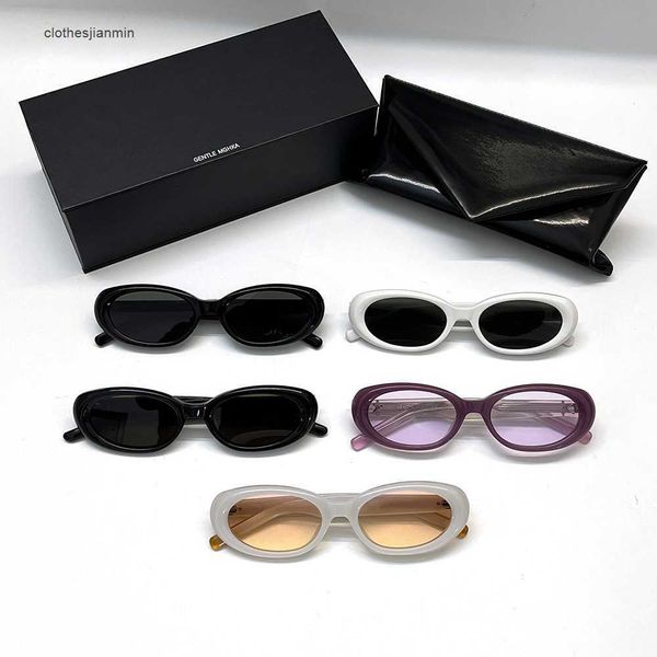 

2023 luxury fashion sunglasses factory% 80 retail new gm sunglass for men and women net red small frame fashion personality face galaxy seri, White;black