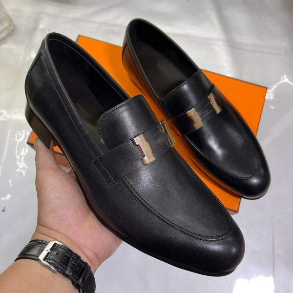 

luxury derby men dress shoes wedding party man shoe leather fashion designer italian shoes for men original, Black