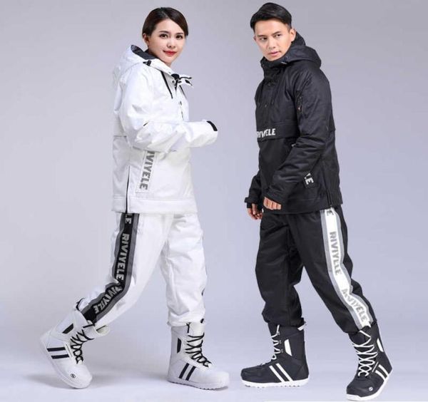

skiing suits 2021 new men women couple ski suit warm winter ski hoodie set windproof waterproof jacket and pants skiing snowboard 5753384