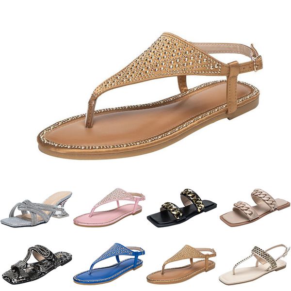 

flip-flops slippers summer sandals beach slide fashion scuffs slippers casual indoor brown flat bottoms womens designer shoes size 37-42, Black