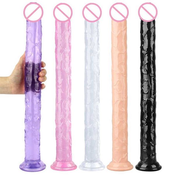 

super long realistic dildo with suction cup penis female anal butt plug goods toys for adults 18 women sextoys shop 80% online store