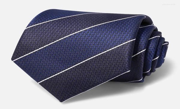 

bow ties 2022 business tie for men korean style dress suit necktie navy blue striped 8cm wide gentleman party work gi4094277, Black;gray