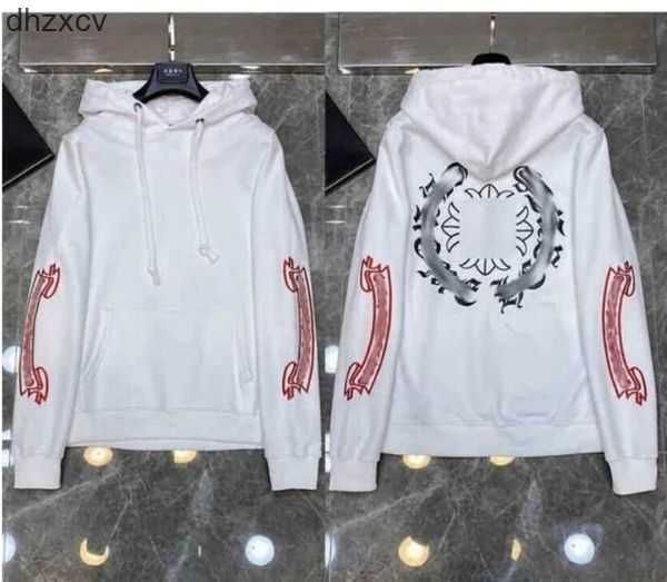 

classic fashion luxury mens zipper hoodies designer horseshoe sanskrit cross print pullover hooded coat jacket sweatshirts sweater women lo, Black