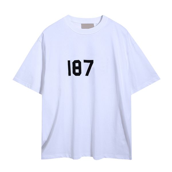 

2022 designer brand tees t shirts pure cotton short sleeve shirt simple letter printed summer casual men clothing size m-3xl, White;black
