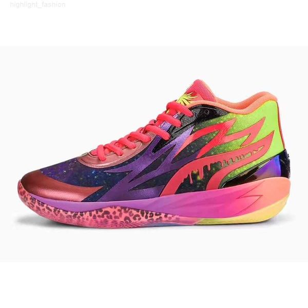 

mens lamelo ball mb 2 basketball shoes 2s galaxy gorange honeycomb grey roty slime jade green rick and blue morty purple yellow black sneake