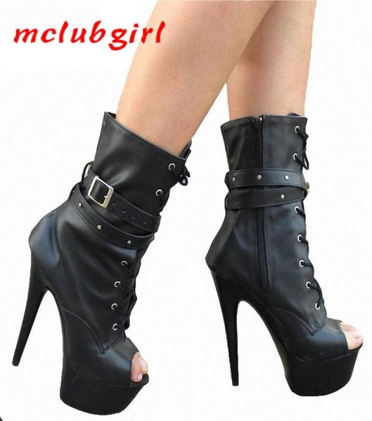 

mclubgirl 15 cm shoes laces walking shoes stage performance women039s boots black girls nightclub shoes lyp 2105072897622