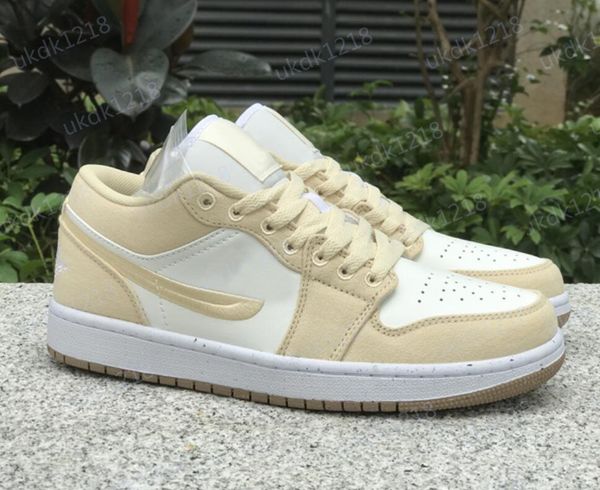 

shoes casual designer jumpman 1 low air 1s canvas cream team gold fn3722-701