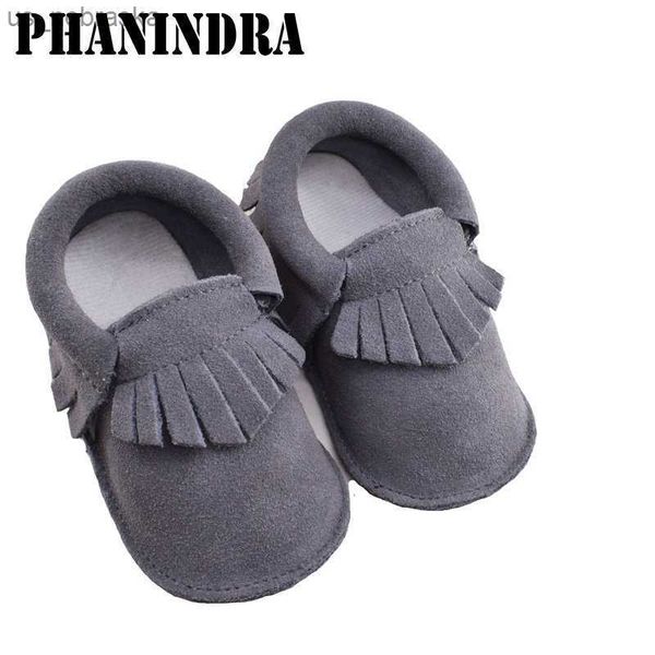 

first walkers gray suede newborn baby boy girl crib shoes toddler soft sole leather sneakers prewalker l230518