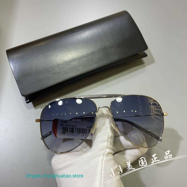 

y s l designer sunglasses online shop jj american fashion classic silver frame toad mirror sl85 59-14-140, White;black