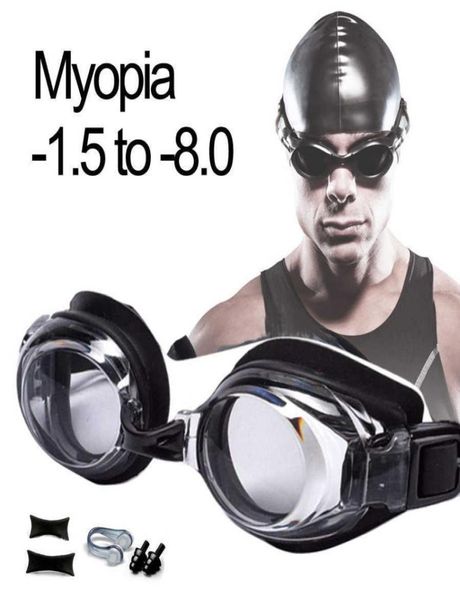 

goggles swimming goggles myopia professional antifog uv glasses men women sile diopters swim sports eyewear optional case l2210289157701