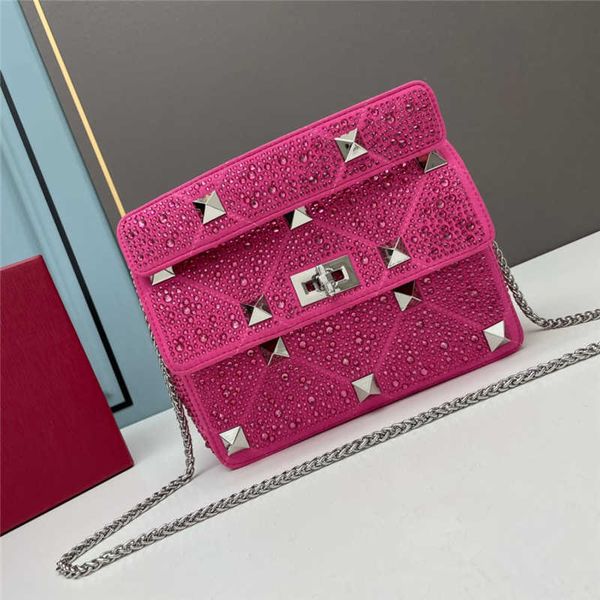 

designer bag crossbody beach bags luxurys handbags new crystal diamond handheld rivet trendy leather handbag 1cbj
