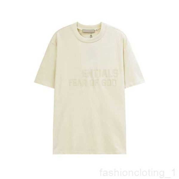 

5a 2023 ess mens t-shirts designer essentail womens tees short summer fashion casual with letter superior quality t shirt64g2, Black;brown