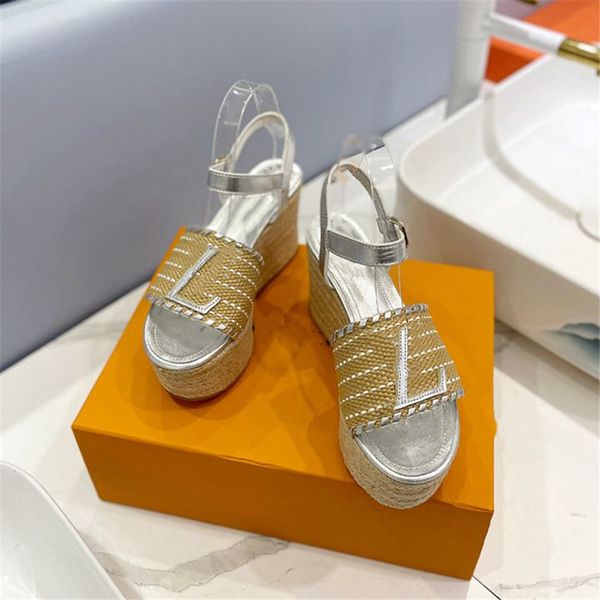 

fashion sandals 2023 lvity women's business work heels the latest style letter logo summer viutonity casual student sandals 07-06, Black