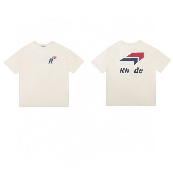 

23ss los angeles brand classic racing r logo tee race island direction arrow print logo short sleeve t-shirt mens and womens couple casual c, White;black
