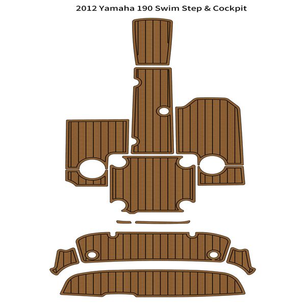

2012 yamaha 190 swim platform cockpit pad boat eva foam faux teak deck floor mat