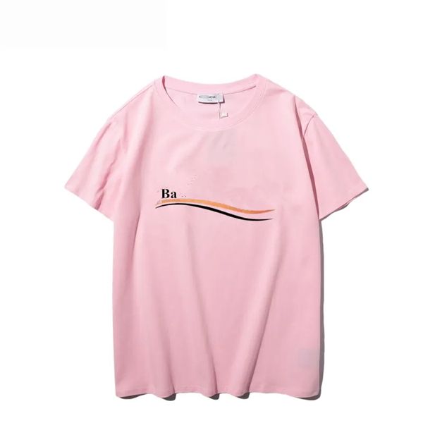 

2023 summer designer t shirt short sleeve waves tee men women lovers luxury print t-shirts fashion senior pure cotton size s-3xl, White;black