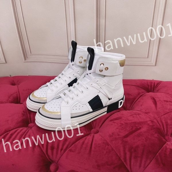 

2023 luxury designer canvas shoes men women high boots sneakers casual shoes platform trainers size 35-45, Black