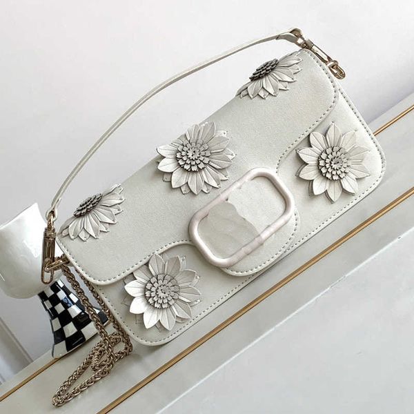 

3d flower luxury totes bag women cross body shoulder bags designer handbags purse fashion letters magnetic buckle cover clutch removable han