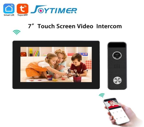 

video door phones wireless wifi smart intercom system ahd full touch screen with wired phone talking onekey unlocking 2210312269770