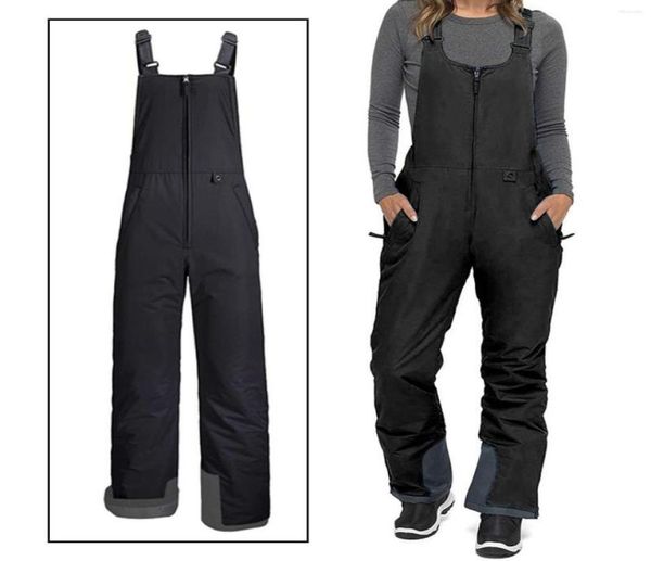 

skiing pants snow fulllength water resistant windproof winter warm trousers ski bib for women4712907