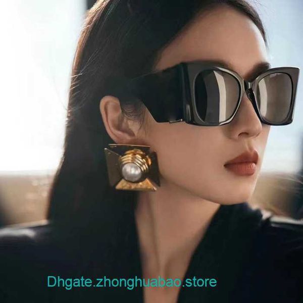 

wholesale y s l designer sunglasses for us 2023 fashion personality texture large frame women's trendy small sweet potato yang shulin s, White;black