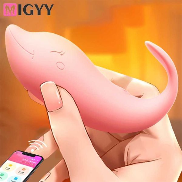 

modes whale shape vibrating egg bluetooth app control spot massage vibrators vaginal toys for women 50% off outlet store