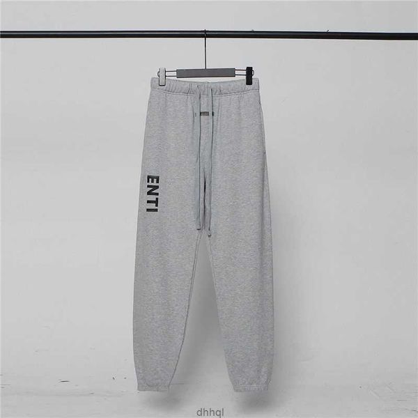 

designer pant fashion men's pants high-end luxury sweatpants casual matcha green coffee brown loose lace-up jogging suitgpnd98gg, Black