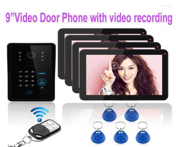 

video door phones item 9 inchtouch key phone record outdoorcamera wt id cardamppassword unlock home security intercom doorbell8419917