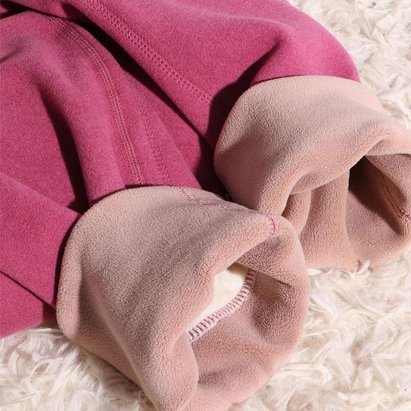 

leggings winter leggings women plus size plus velvet thicken warm pants hight waist leggings keep warm women's warm fleece tights, Black