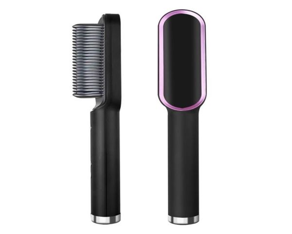 

multifunctional hair straightener ceramic electric curler straightening beard brush fast heating profissional comb 2202229628240